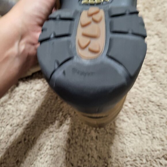 Mens Keen Light Brown Nubuck Leather Lace Up Hiking Outdoor Boots Size 12 - Picture 7 of 16